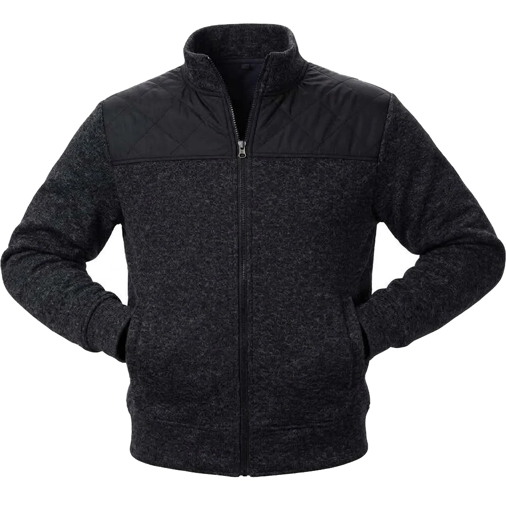 Herbstliche Herren-Fleecejacke, lässiger Stil, durchgehender Reißverschluss, Stehkragen, Sweatshirt, warme Winter-Thermo-Cardigan-Jacke, Oberbekleidung mit Taschen, Oberteile. – Detail 15