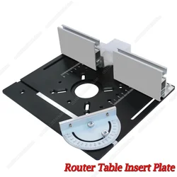 Router Table Insert Plate Aluminum Alloy Wood Milling Flip Board Trimming Machine Engraving Auxiliary Tool Woodworking Benches