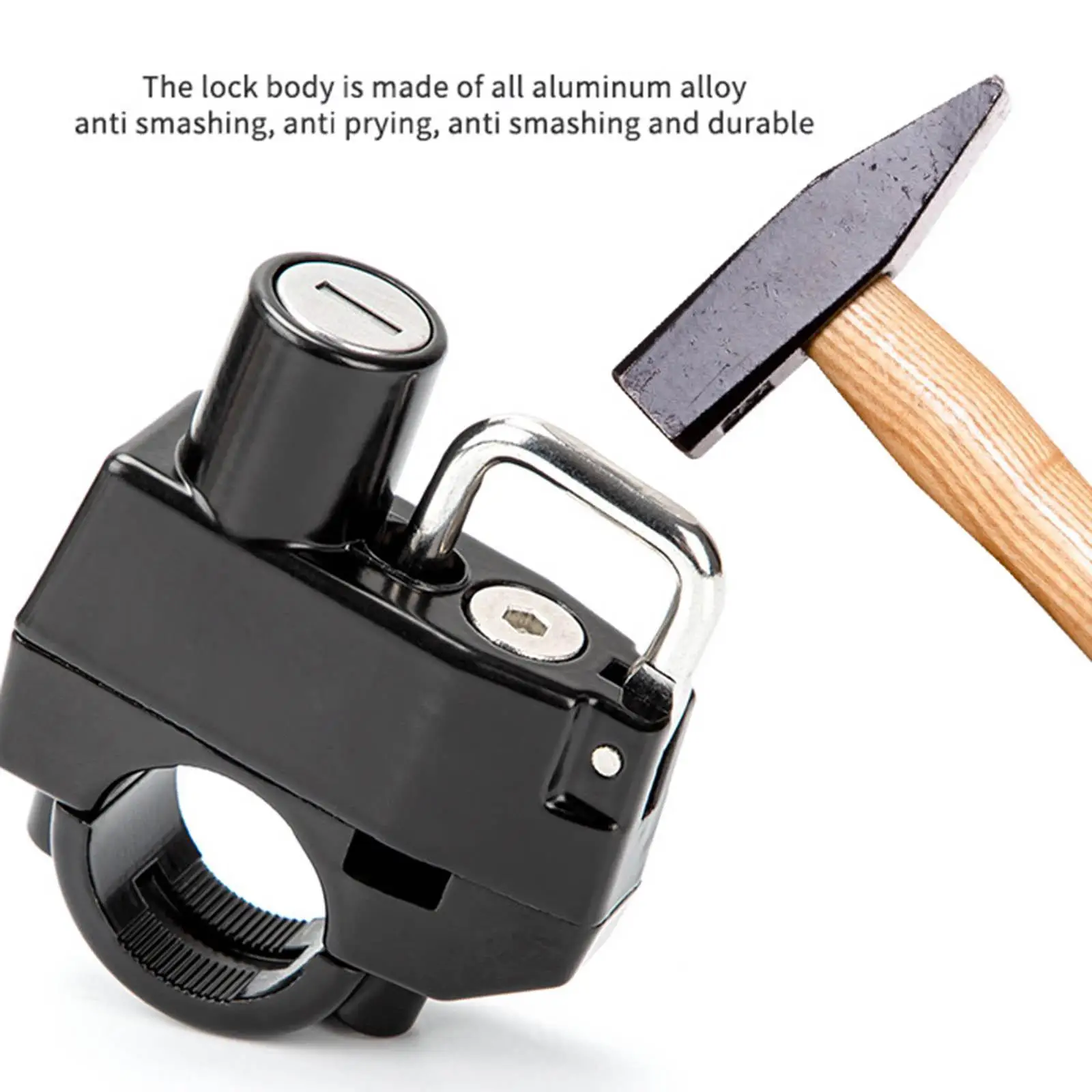 

Anti Theft Motorbike Helmets Lock Waterproof Key Locking Bike Scooter Street Lock for Motorcycle Suspension Key