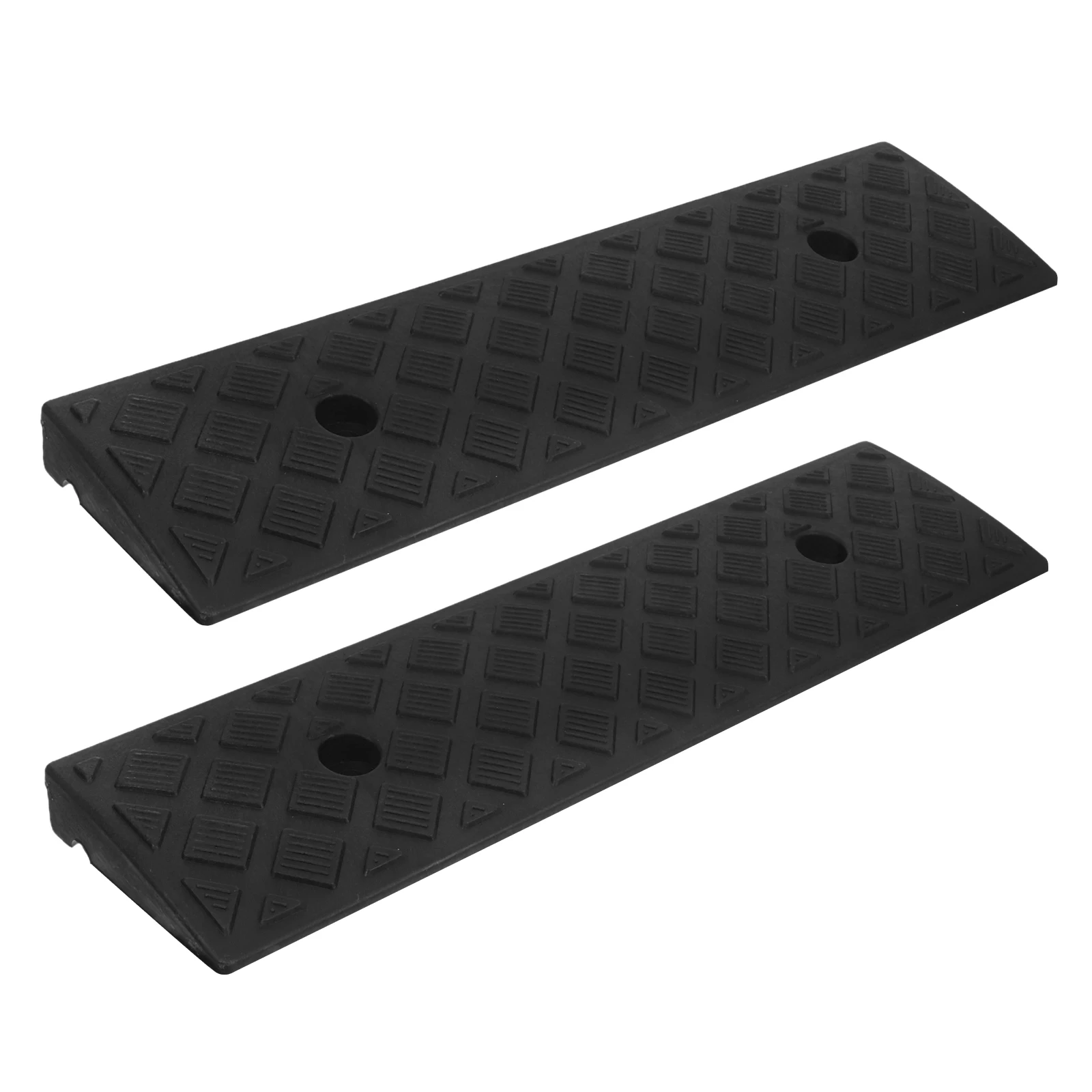 

2pcs Car Ramps Heavy Duty Sturdy Rubber Wheelchair Vehicle Motorcycle Shed Driveway Curb Entryway Ramps Lightweight