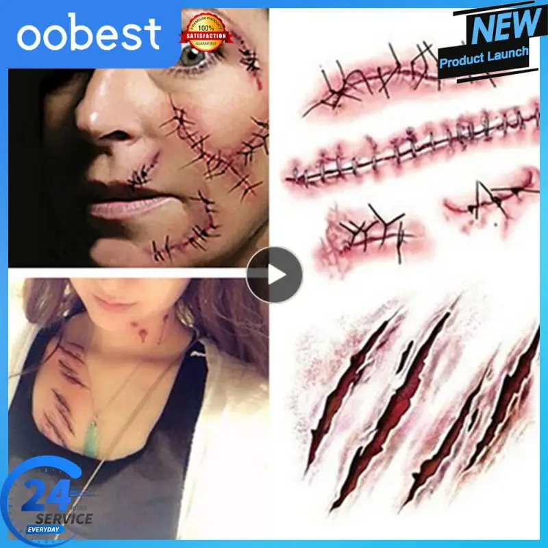 Halloween Body Makeup Gory Create A Gruesome Halloween Look Realistic And Terrifying Easy To Apply And Remove Simulation Scars