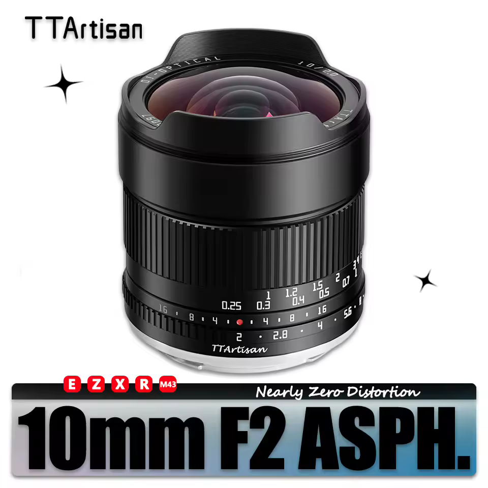 טטרטיזן APS-C 10 מ "מ f2 asph 105 ° עדשה זווית רחבה במיוחד עבור צילום מצלמה פוני e fujifilm xf nikon z con eos r m43 הר