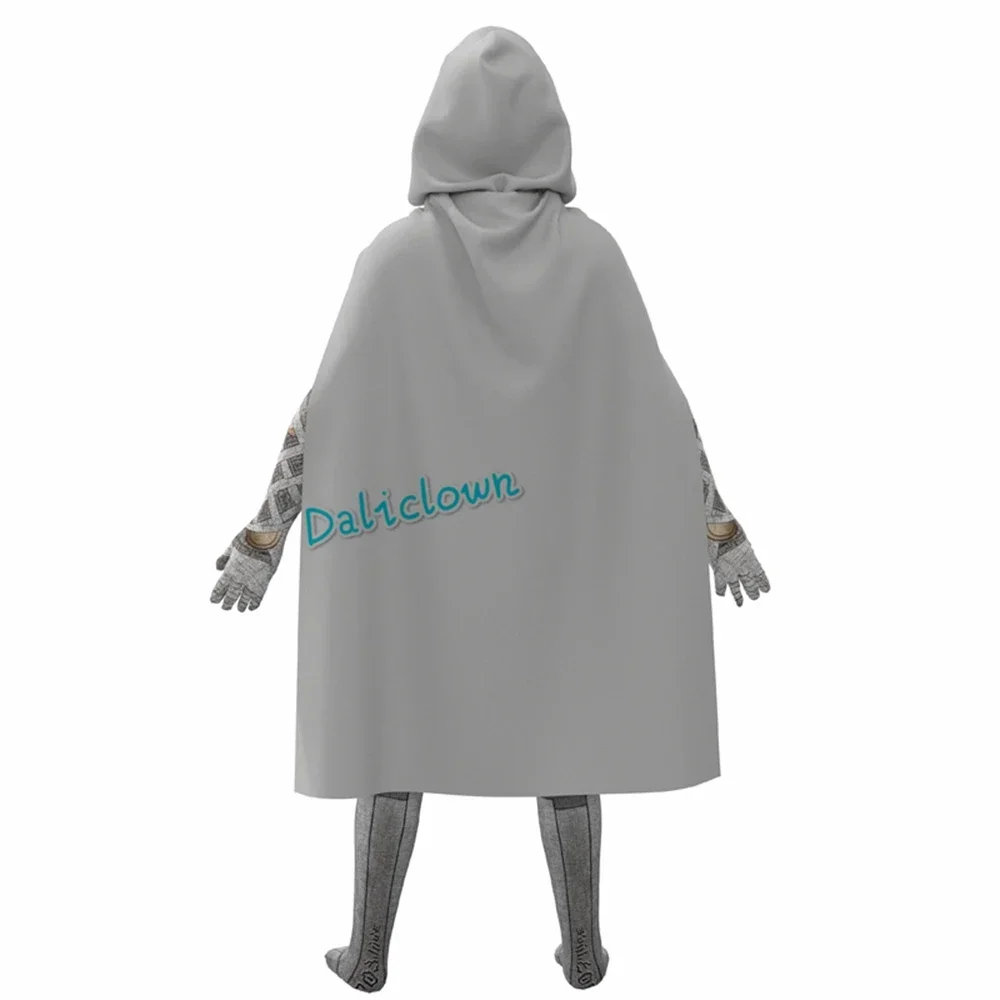 Ragazzi Moon Knight Costume Cosplay soldato Marc Spector Costume maschera Cape Suit Party Clothes Costume di Halloween per bambini