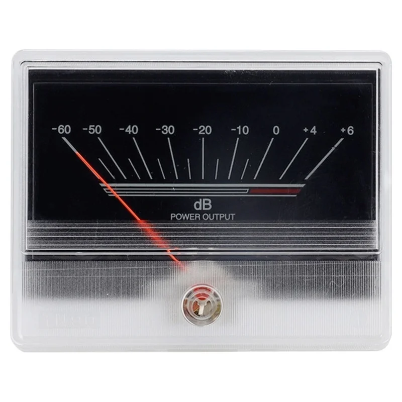 DT19 TN-90 Square Backlit Analog VU Audio Level Meter Signal Indicator Gauge for DIY Vintage Tube Amplifier HiFi Preamplifier