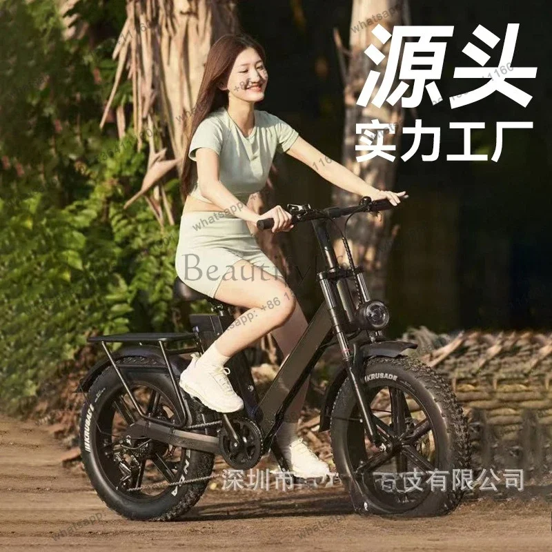 D3620 aluminum alloy wide tire mountain snow electric bicycle cross-border export battery car