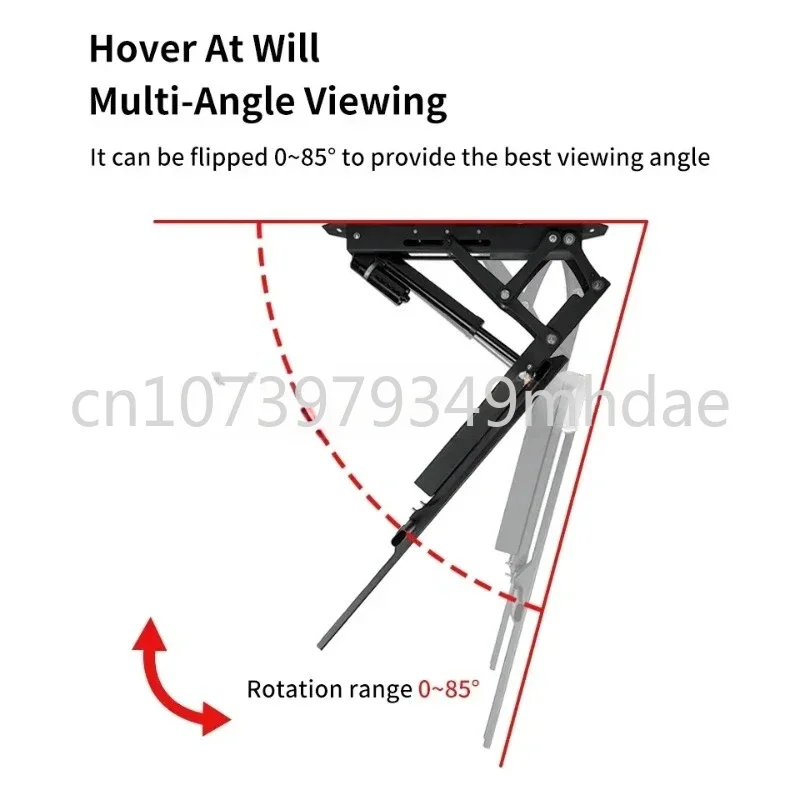 Motorized Electric Ceiling TV Lift Drop Down Flip Fold Down with Motor from the Hidden Ceiling TV Mount Bracket Remote Control