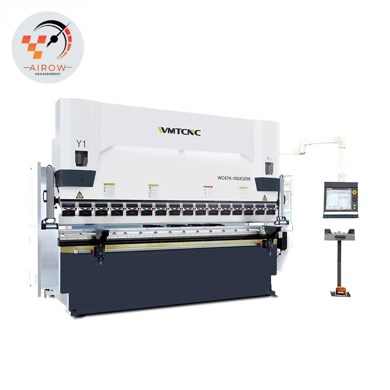 AIROW Hydraulic Press Brake Machine Wc67k Series WC67K-160x3200 Metal Steel 4 Axis Cnc Bending Machine