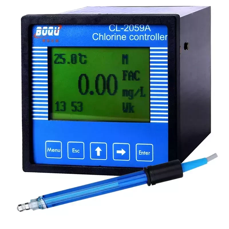 Drinking water ph meter Digital DO EC salinity TDS chloride Meter  RS485 digital free chlorine test in the water