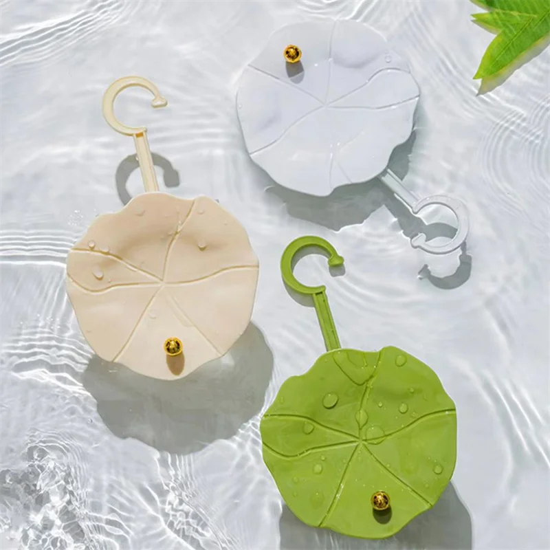 Hanging Storage Vertical Lotus Leaf Hat Rack Space-saving Wall Mounted Storage Hooks For Scarves Bags Clothes