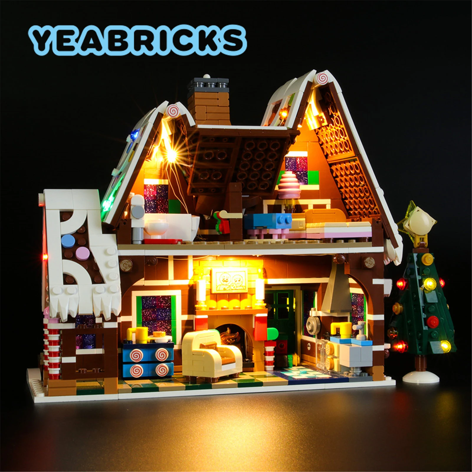 YEABRICKS LED Light Kit for 10267 Gingerbread House Building Blocks Set (NOT Include The Model) Toys for Children Christmas Gift