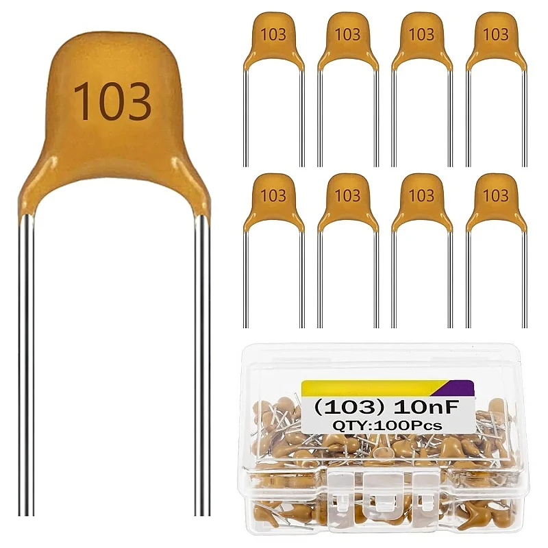 

10nF 103 Monolithic Ceramic Capacitor 50V Monolithic Ceramic Capacitor Multilayer Capacitors Monolithic Ceramic (Pack of 100)