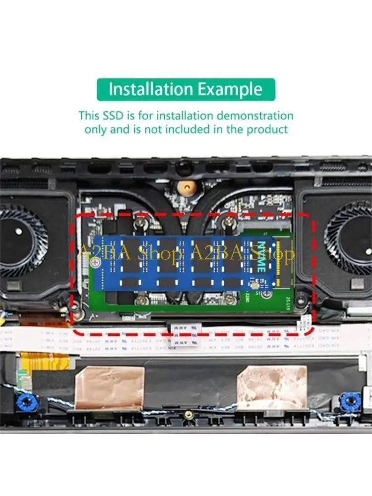 A2BA Handheld Transfer Board 2230 to 2280 M.2 NVME Expansion Board Replacement For  8  7 Adapter