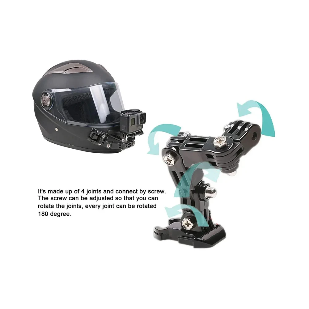 Accessories Kit for GoPro Hero 13 12 11 10 9 8 7 6 5 4 SJCAM AKASO Osmo Motorcycle Helmet Chin Mount Go Pro Insta360 image 5