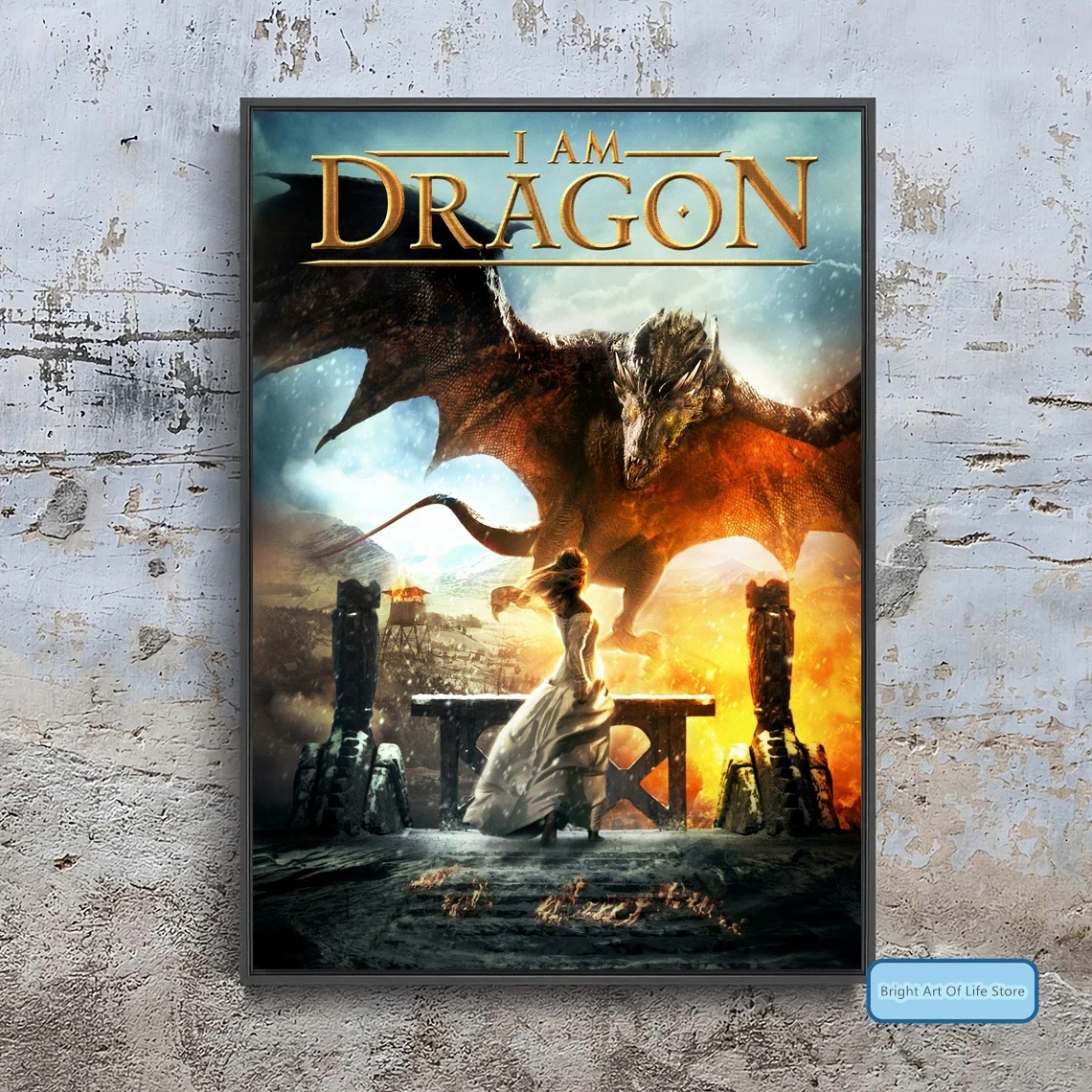 

I Am Dragon (2015) Classic Movie Poster Cover Art Photo Print Apartment Home Decor Wall Painting (Unframed)