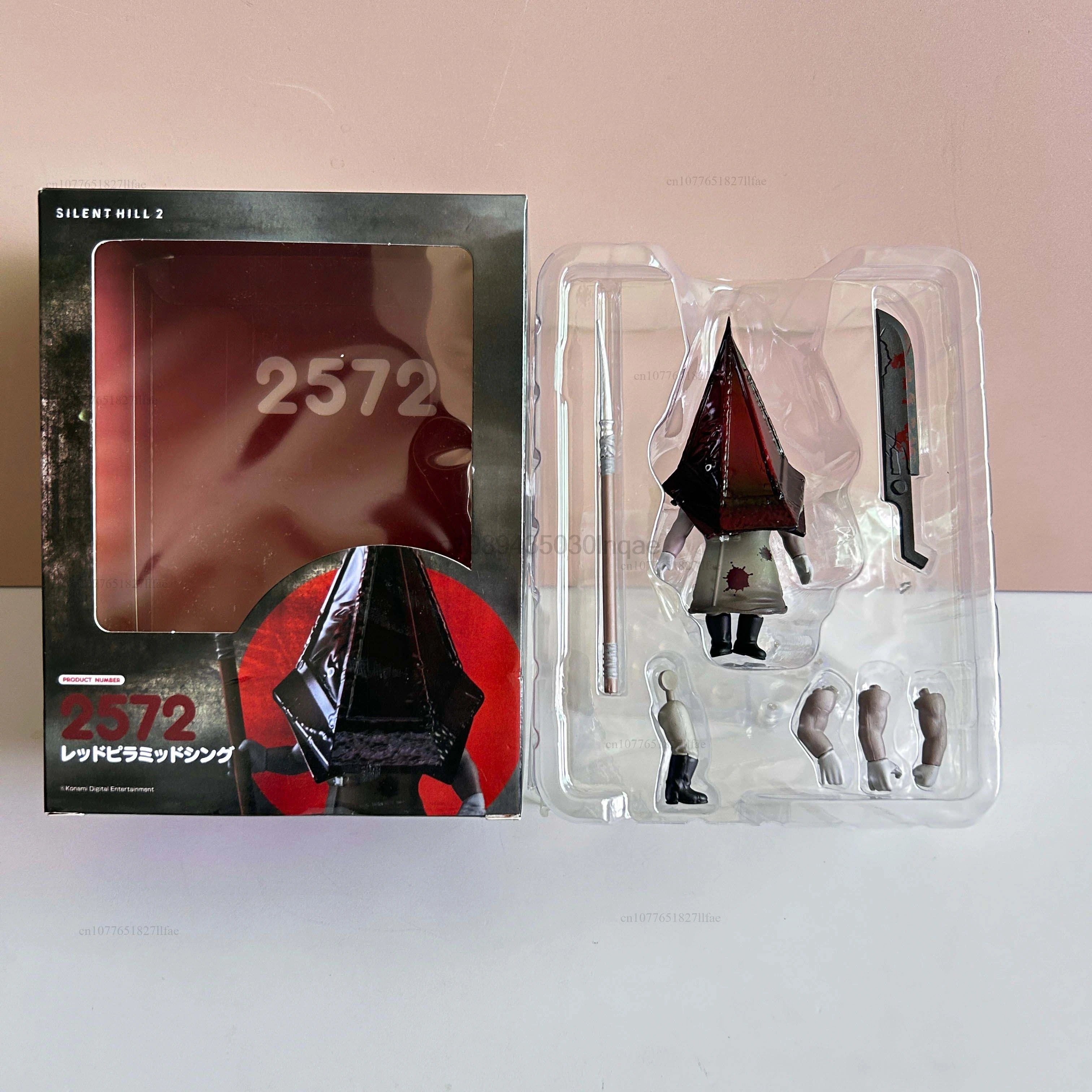 Anime 2572 Red Pyramid Head Silent Hill Genuine Action Figure PVC Collectible Model Toys Joint Movable Doll Room Ornament Gift