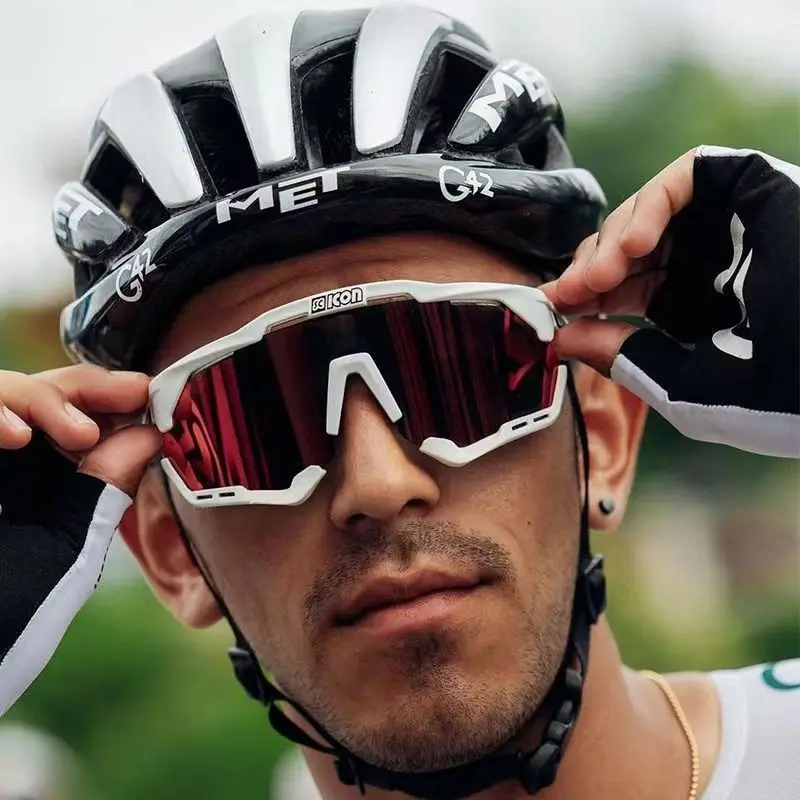 

New color-changing cycling glasses men's and women's windproof road mountain bike goggles myopia goggles