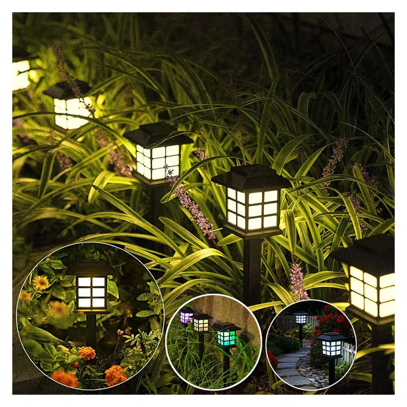 Solar Lights Outdoor Waterproof LED Solar Garden Light Landscape for Yard Patio Walkway Driveway Decor Solar Lawn Lamp Lighting