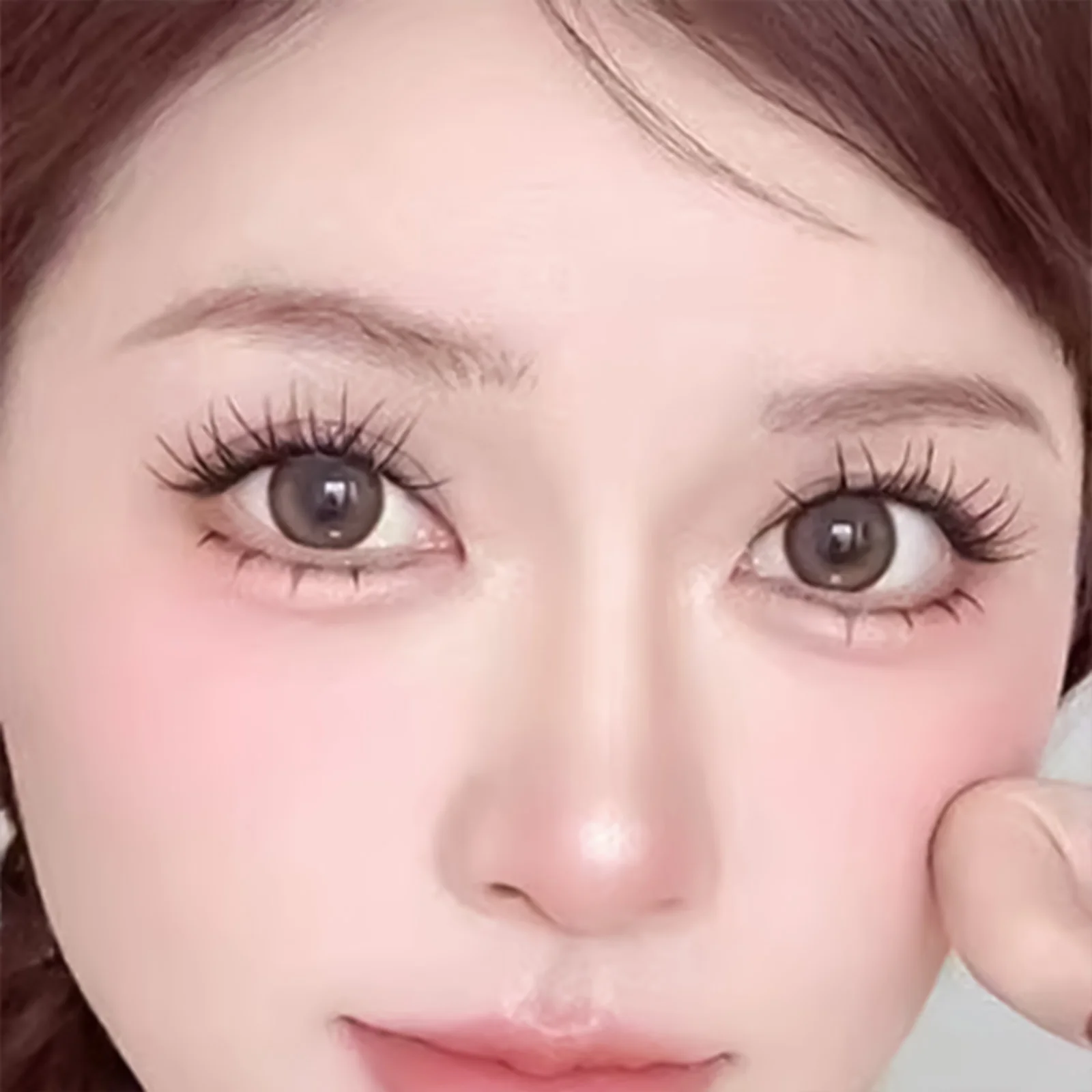 Sztuczne rzęsy w stylu Black Brown Fox, segmentowe, bez kleju/na klej, naturalne rzęsy do makijażu w stylu Manga, przedłużanie rzęs.