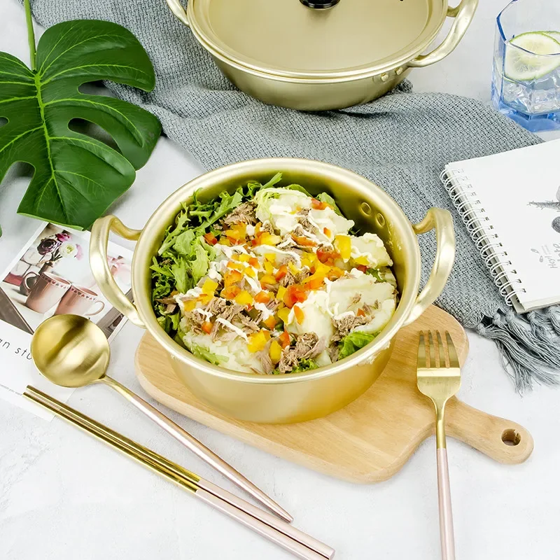 Golden Aluminum Noodle Pot 5