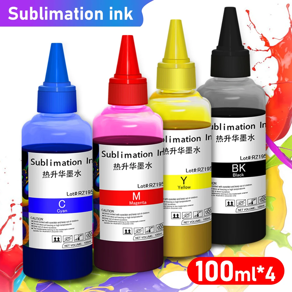 100ml Universal Sublimation ink For Epson Desktop Printer Heat Transfer Sublimation Ink Kit PressMug Cup T-Shirt Thermal Ink