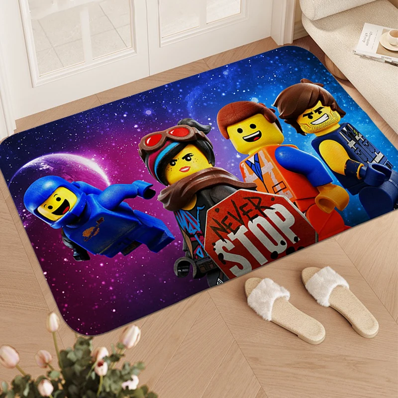 Bathroom Mat A-Lego Movies Bed Room Carpet for Bedroom Modern Home Decoration Kitchen Accessories Washable Non-slip Kitchen Mats