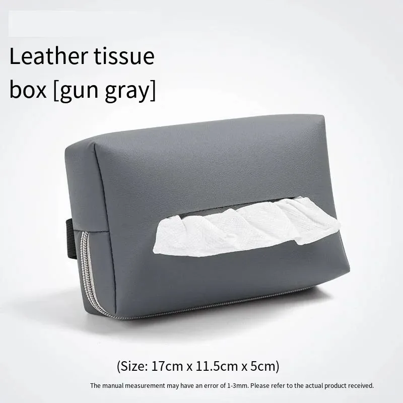 Interior Tissue Box Car Armrest Box Tissue Box Car Interior Bag Drawstring Paper Bag Napkins Minimalist Car Rear Seat Back