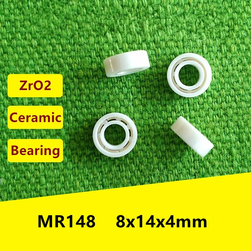 

5pcs MR148 ZrO2 full Ceramic ball bearing 8x14x4 mm Zirconia ceramic deep groove ball bearings 8*14*4mm fishing reel bearing