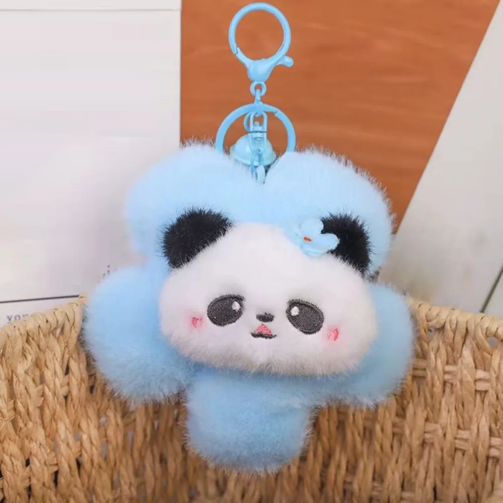 

Portable Keychain Sunflower Panda Cartoon Keyring 11CM Bag Ornaments Toy