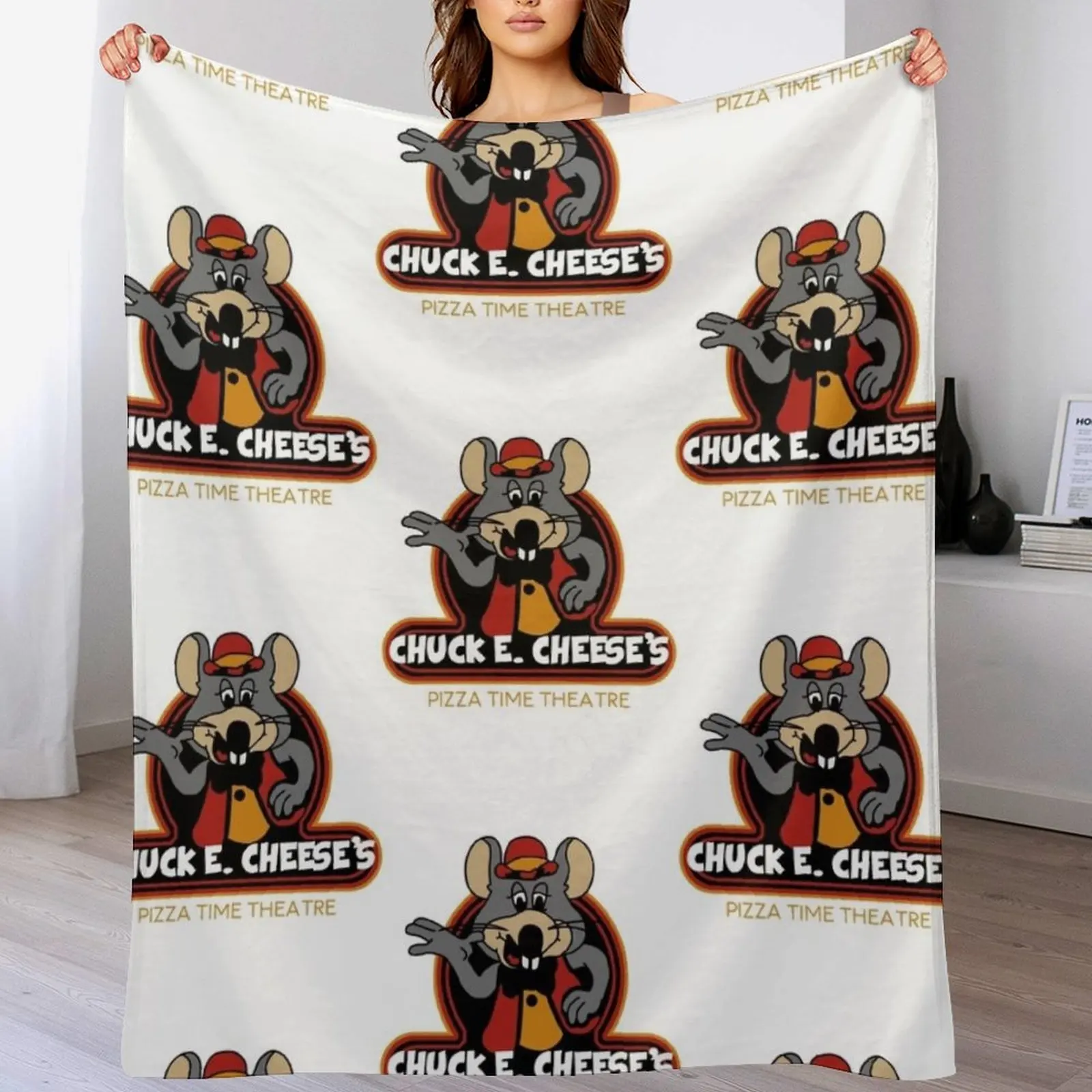 

Chuck E. Cheese_s Throw Blanket Easy Care Comfortable Blanket for Couch