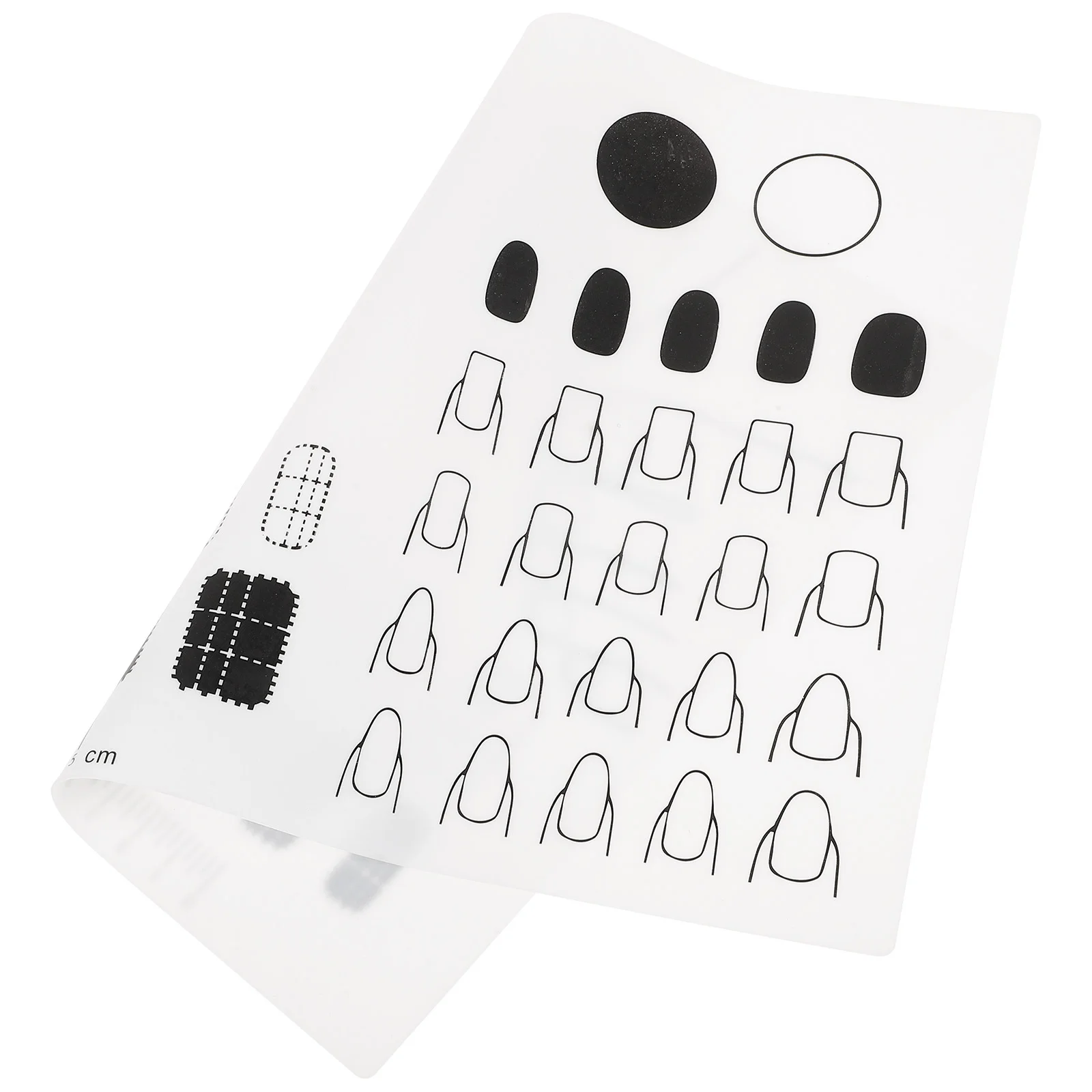 Tappetino per timbratura per nail art in silicone tipo B bianco Tappetino per manicure Tappetino per pratica smalto per unghie Piastra per timbratura Adesivo Guida Strumenti di trasferimento