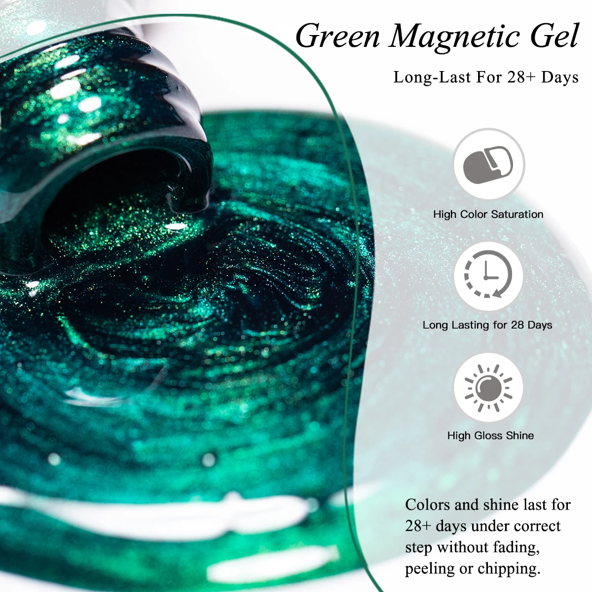 10ml グリーン グリッター キャット マグネット ジェルネイルポリッシュ ネイルアート マニキュア セミパーマネント UV LED 長持ち ジェルネイル DIY ネイル用品