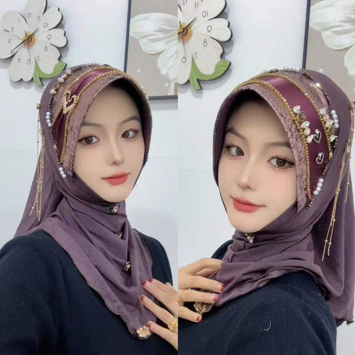 

Muslim Hijab For Women Scarf Headwear Prayer Islamic Chiffon Breathable Scarf Malaysia African Summer Simple