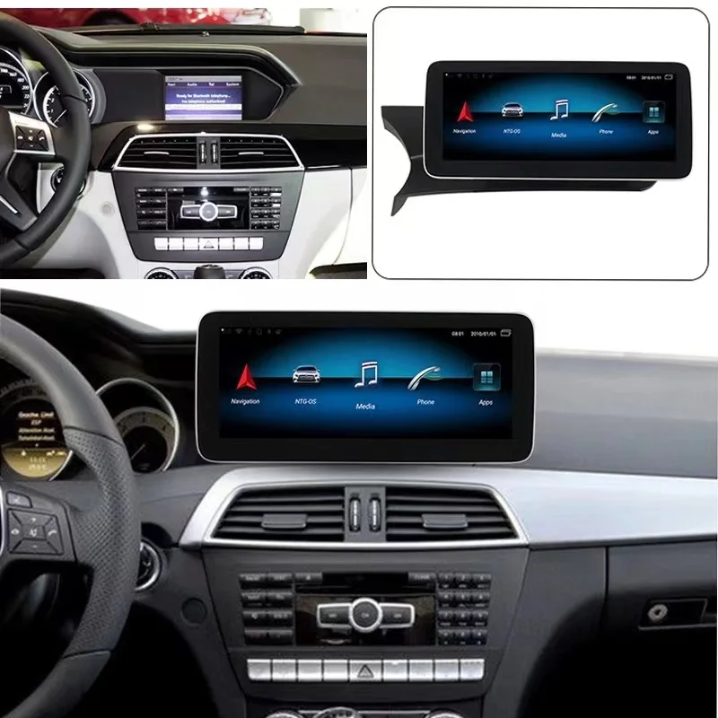 Android13 Auto Video Radio Car Central Multimedia Player Carplay For Mercedes Benz C Class W204 2011-2014Google GPS Navi WIFI 4G