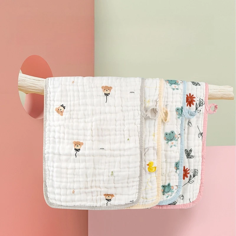 Kids Gauze Towel Drool Bib Soft Pure Cotton Small Bath Towel Bathroom Face Cloth Home Textile Household Goods