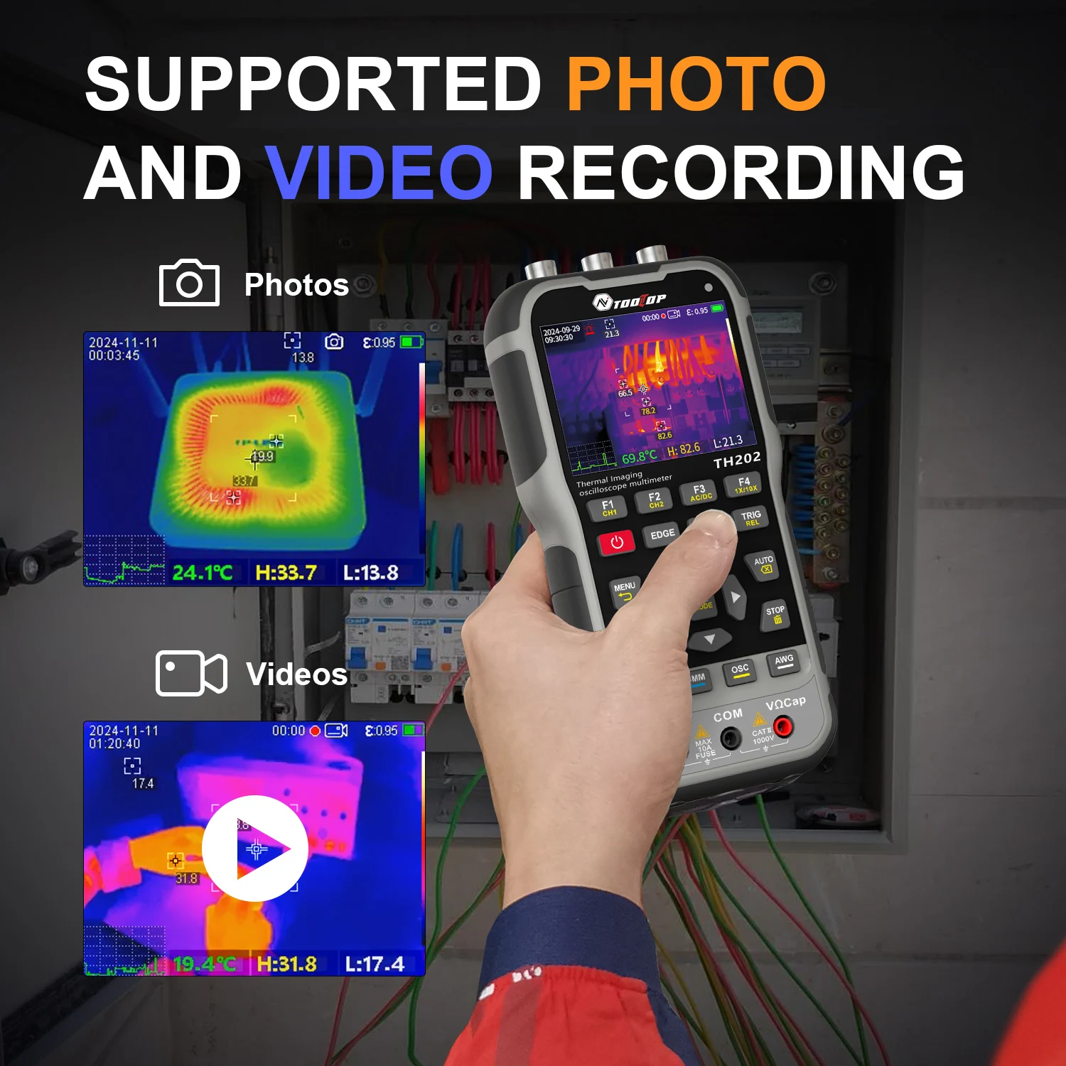 TH202 TH201 ET15S ET14S Thermal Imaging  Oscilloscope Multimeter 4In1 2In1 Portable Digital Tester view 5