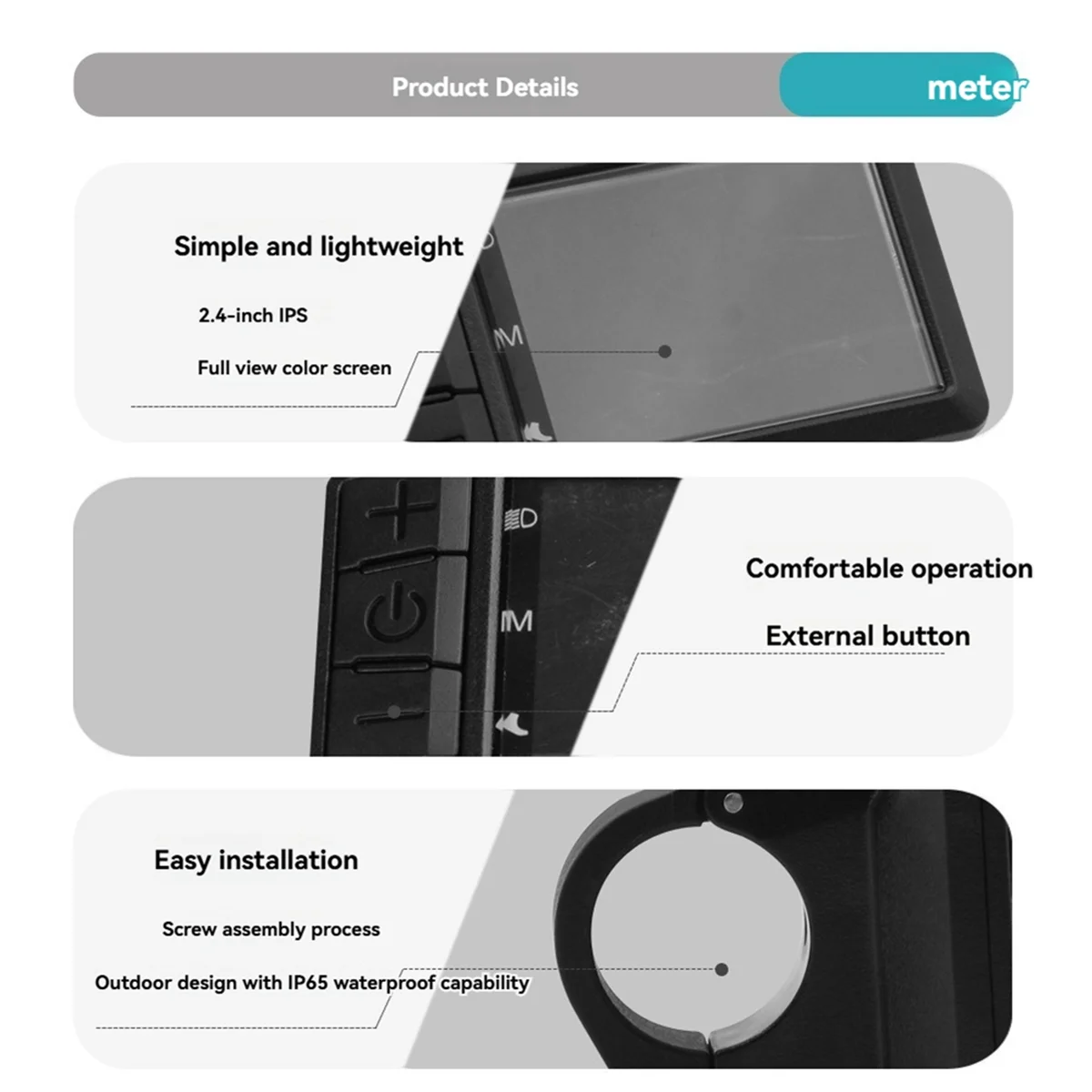 SMIEA 600C دراجة كهربائية شاشة الكريستال السائل E-الدراجة LCD متر يمكن ل Bafang منتصف محور المحرك M560 M600 M510 M820