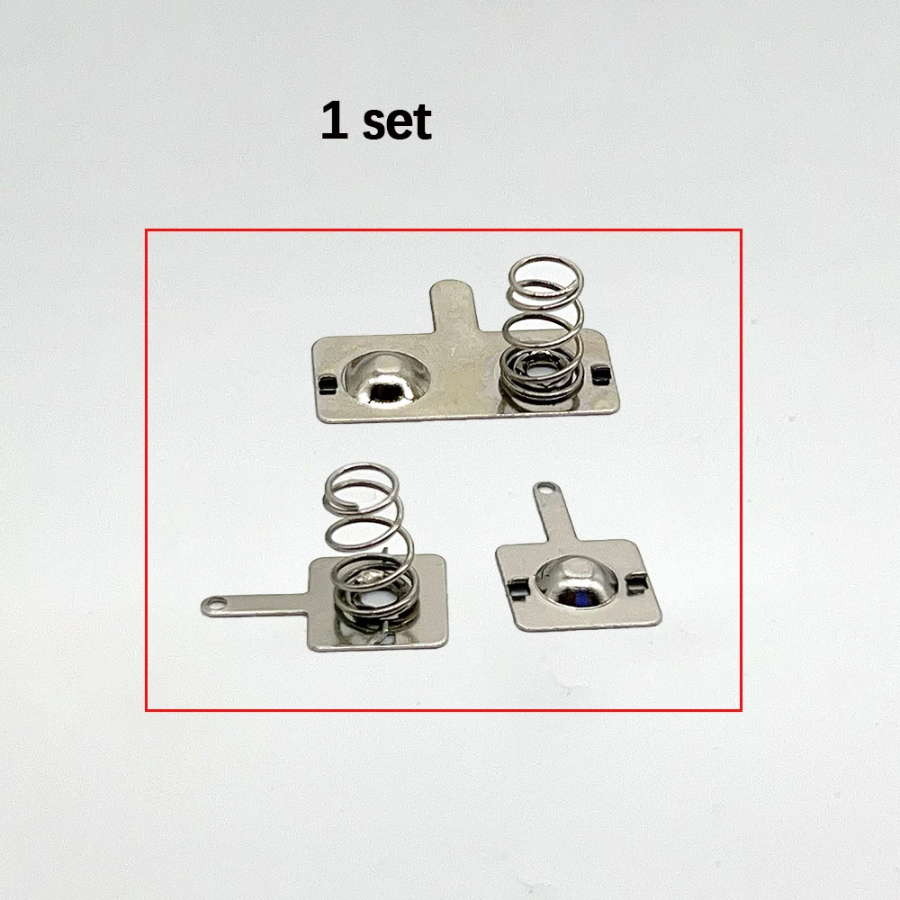 20 Set AAA Battery Spring Contact Terminal Positive Negative PCB Mount Battery Spring Clip Battery Holder Metal Contact Plate