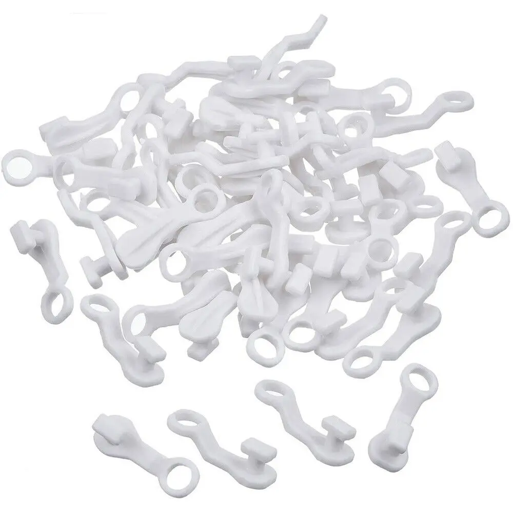 Strong Curtain Track Glide Runner Glider Hook Swish Suited Railing Plastic Poles