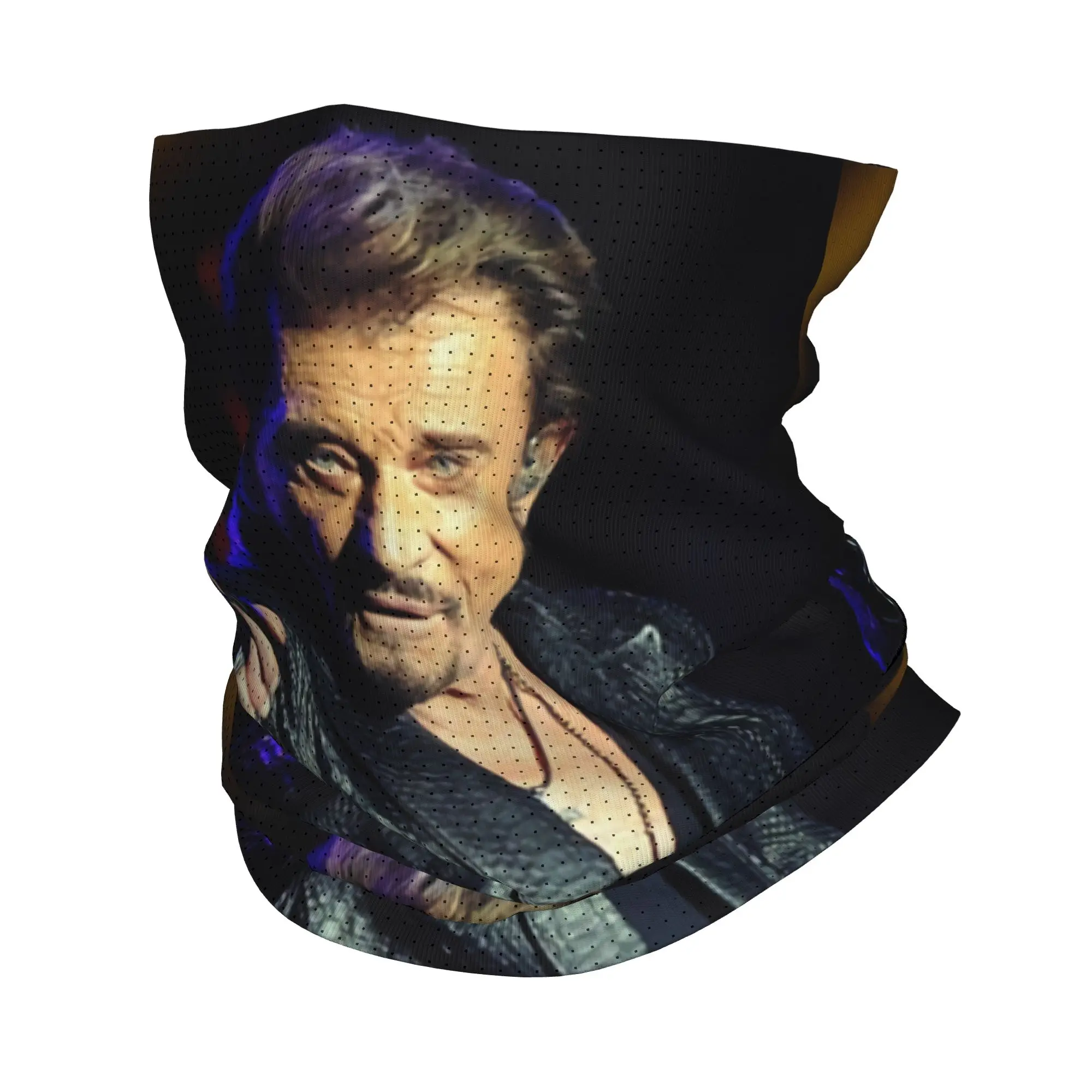 

Многофункциональный шарф-бандана унисекс Johnny Hallyday для зимы, катания на лыжах и походов, с изображением французского рок-певца