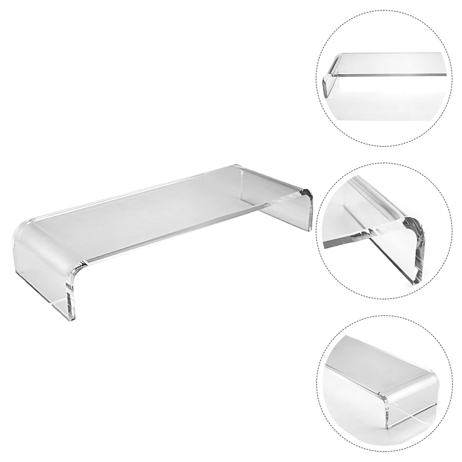 

Acrylic Transparent Monitor Stand Desktop Computer Riser for Office Home Ergonomic Screen Holder Storage Base Computer Base