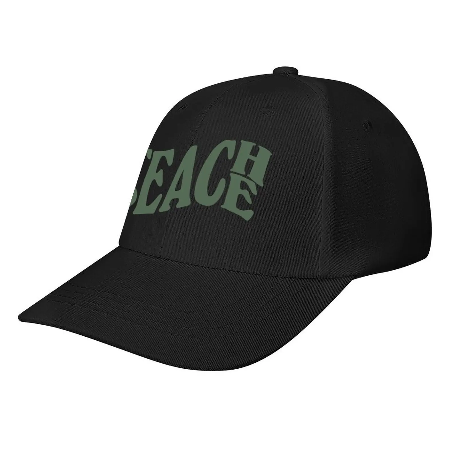

teach peace lettering - sage green Baseball Cap Hat men hiking hat Golf Hat Man Caps For Men Women's