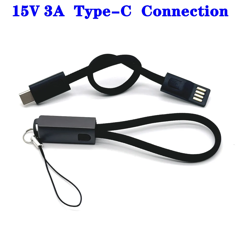 

3A 15V Keychain Micro USB Cable Fast Charging Portable Short Data Cable Type C for Xiaomi Redmi 4x Note 4 for Samsung Note 9 S9