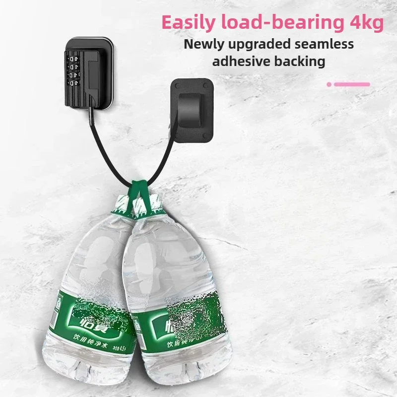 قفل أمان بكلمة مرور بدون مثقاب - قفل خزانة/باب عالي التحمل للأبواب المنزلقة، قفل ثلاجة آمن للأطفال (مضاد للسرقة، للاستخدام المنزلي) #2