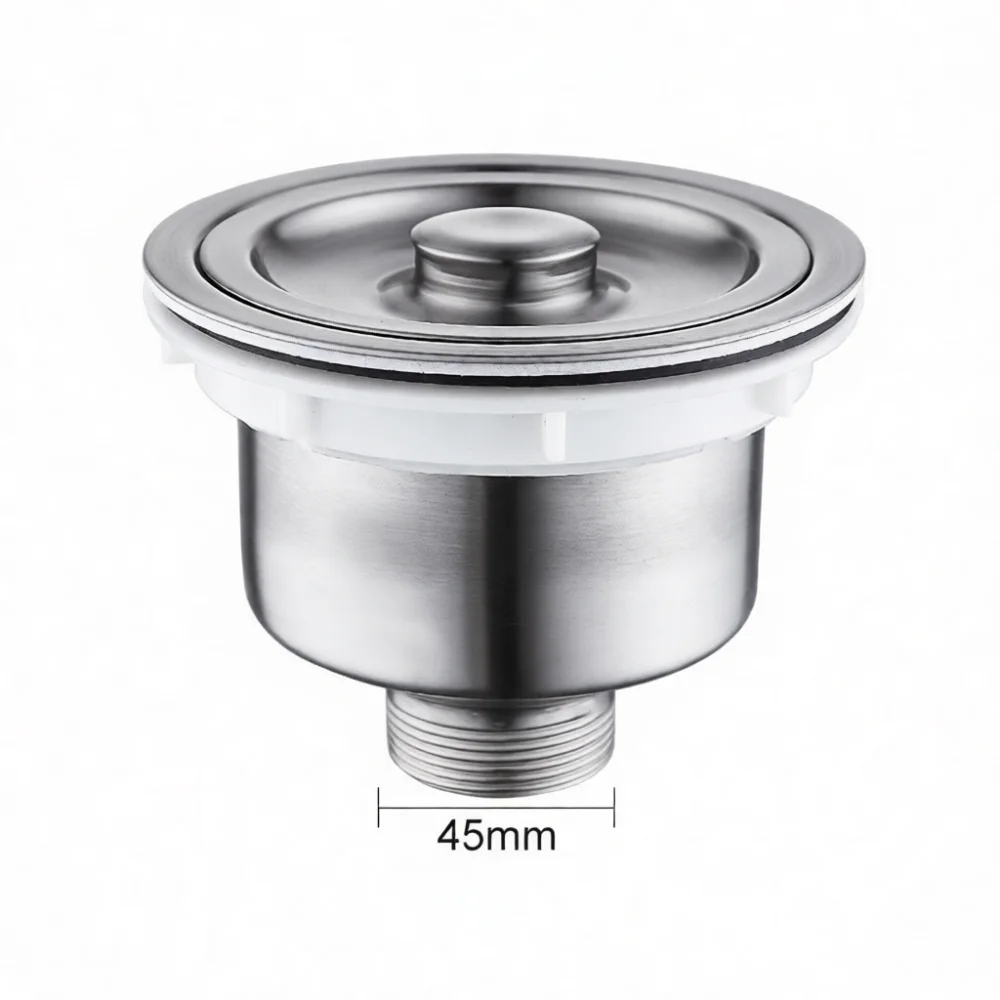 Stainless Steel Kitchen Sink Drain Hose Replacement Kit Basin Waste Sewer Plumbing Accessory Drainage Connector Set
