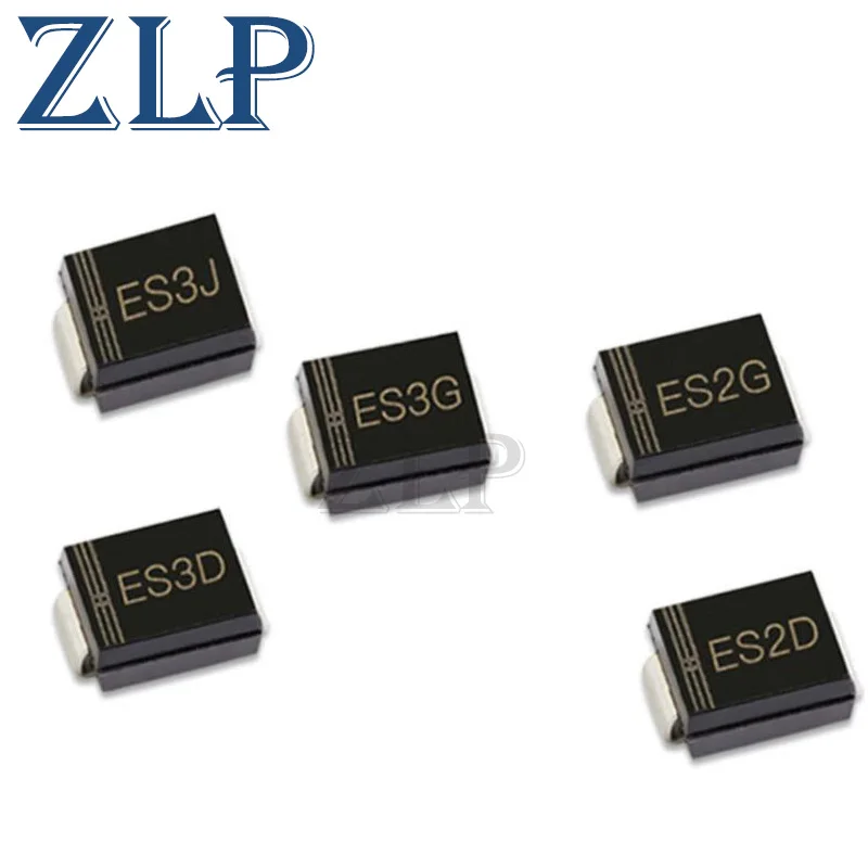 

Быстровыпрямительные диоды 20 шт., ES3D ES3JBF ES2G ES3J ES2J ES2D ES3G 1A 2A 50V 100V 150V 200V 300V 400V 600V 1000V DO-214AA SMB