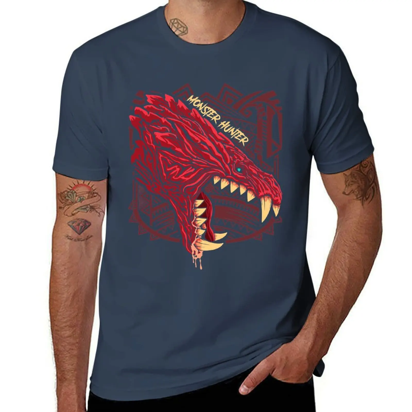 

Odogaron Monster Hunter T-Shirt Odor Resistant Short Sleeve Top
