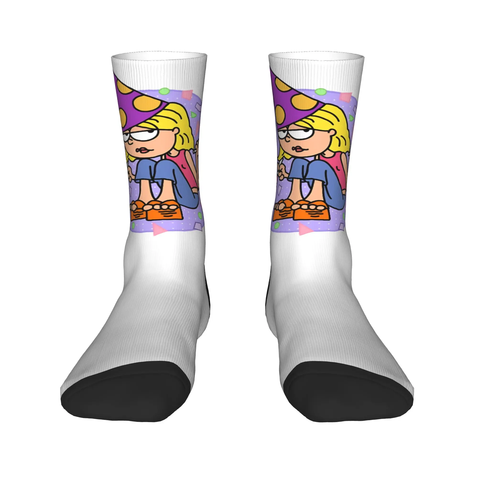 Lizzies Cartoon McGuires Socks  Non Slip Stockings Couple Medium Soft Running Sports Socks Autumn Retro Design Socks