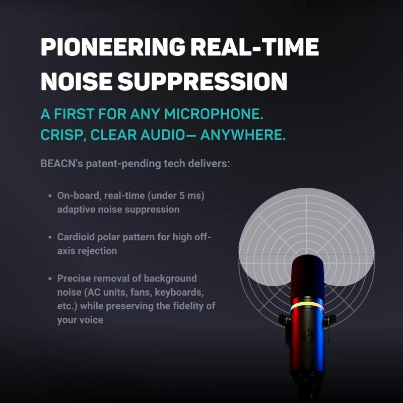 ميكروفون USB ديناميكي داكن للكمبيوتر الشخصي |   ميكروفون احترافي للبودكاست والألعاب والبث |   ميكروفون مكتبي عالي الجودة ليوتيوب