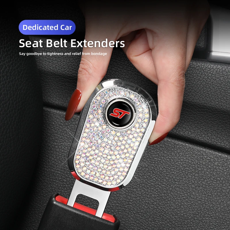 

Car Seat Belt Clip Extension Plug Car Safety Seat Lock Buckle Car Accessories For Ford ST Racing RS S Mustang Kuga Fiesta Fusion