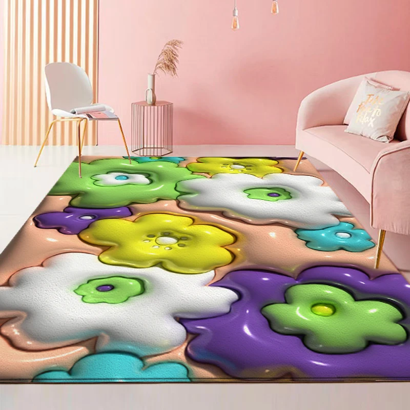 Cartoon Rabbit Area Carpets Can Be Washed Bedroom Carpets Are Soft Made In the East Used for Living Room Entrance Dining Room